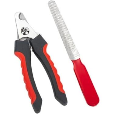 Imagem de Cortador de Unhas Pet com Lixa Kit Higiene para Cães e Gatos Pequenos e Médios Corte Seguro, Preciso e Indolor Aço Inoxidável Antiderrapante Recomendado por Veterinários