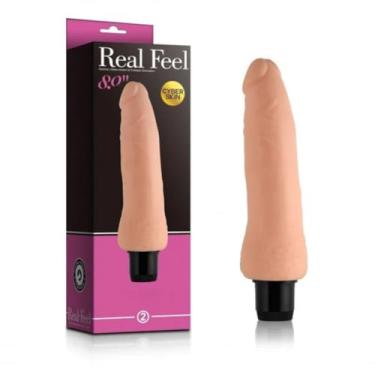 Imagem de Pênis Realístico Cyber Skin 20,3 X 4Cm Com Vibrador Multivelocidade 8.0 Brinquedo Sexual Vibrador PE024