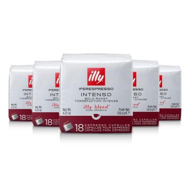 Imagem de 90 Cápsulas, Café Illy Blend, Intenso Illy Iperespresso
