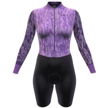 Imagem de Macaquinho Ciclismo Feminino Marcio May Moove Manga Longa Shape - Márc