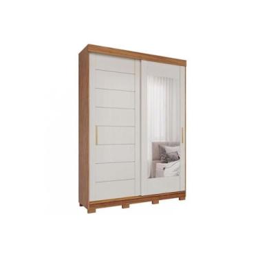 Imagem de Guarda Roupa Solteiro 2 Portas de Correr (1 c/ Espelho) e 3 Gavetas c/