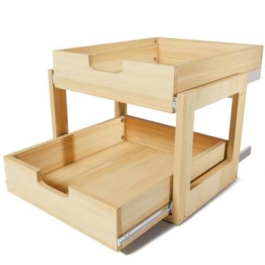 Imagem de Gsskny Organizador de armário removível (2 camadas/40,6 cm A, 66 cm L × 53 cm)