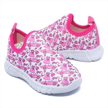 Imagem de Tenis Infantil Feminino - Annabê Calçados, Rosa, 22