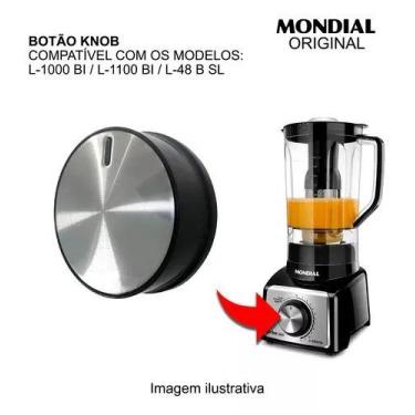 Imagem de Botão de Liquidificador L-1000 Mondial 1000w Preto  Original