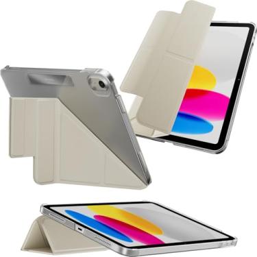 Imagem de MAGEASY Capa projetada para iPad (A16) de 11 geração (11 polegadas) – Capa fólio com suporte multidobrável, suporte para Apple Pencil, resistente a manchas, compatível com iPad 10ª/11ª geração