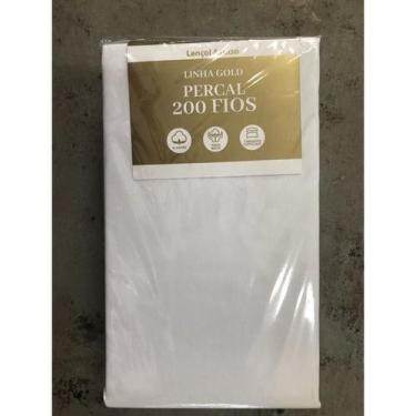 Imagem de Jogo de Lençol Casal Queen 100% Algodão 200 Fios - Malular, Branco