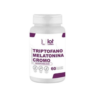 Imagem de Triptofan Melaton Cromo 60 cápsulas - LOT NUTRITION, Sem Sabor