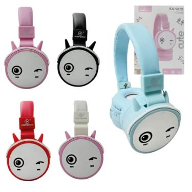 Imagem de Fones de Ouvido Bluetooth 5.0, Cancelamento de Ruído Ativo, Design Kawaii, Controle por Toque, 4 Horas de Bateria, Disponível em Rosa, Azul, Vermelho, Preto e Branco