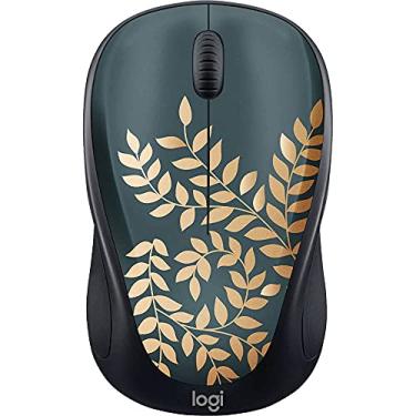 Imagem de Logitech - Design Collection Mouse compacto sem fio edição limitada com desenhos coloridos - Golden Garden