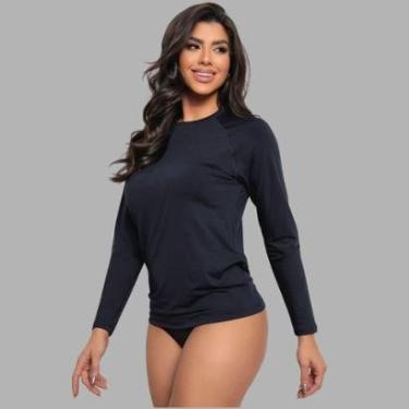 Imagem de Blusa Camiseta Feminina Com Proteção Uv Manga Longa Linha Premium-Feminino
