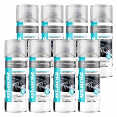 Imagem de Kit 8 Limpa Ar Condicionado Automotivo Carro Higiene 300ml