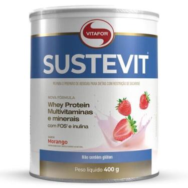 Imagem de Sustevit Whey Protein Vitafor sabor Morango 400g