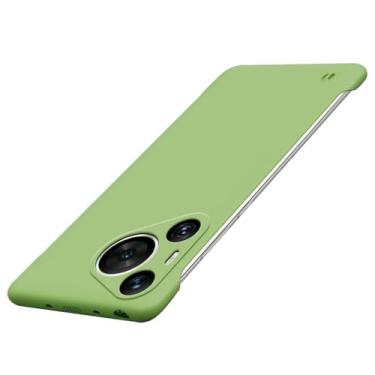 Imagem de HAOMRIYL Capa ultrafina para Huawei Pura 80 Ultra/80 Pro+/80 pro/80, capa de proteção rígida à prova de choque sem borda com dissipação de calor, verde, 80