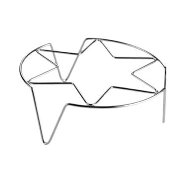 Imagem de ＫＬＫＣＭＳ Suporte para cozimento de ovos em vapor, rack de cozinha para ovos, cesta de vapor, Estrela de pé alto