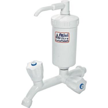 Imagem de Torneira Fixa com Filtro 401 Ativi Filtro Branca - Ativi-filtro