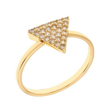 Imagem de Anel Elegant Confetti Venice feminino banhado a ouro 18k tamanho 6