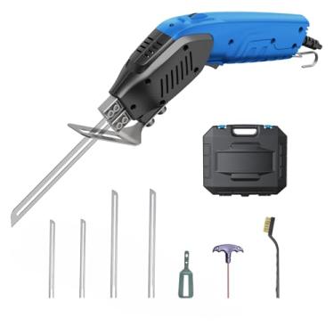 Imagem de RONGTER Faca Elétrica Refrigerada A Ar - Ferramenta De Corte Espuma Com Lâminas E Acessórios, Use O Cortador Para Gravação Faça Você Mesmo