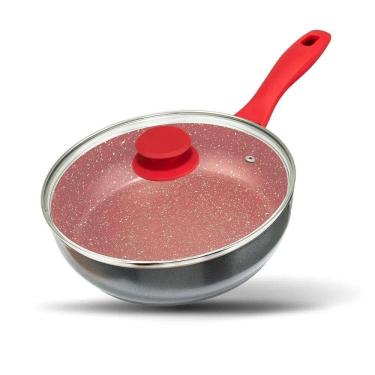 Imagem de Panela Philco PPH240APR Redstone Com Tampa De Vidro Cinza e Vermelho