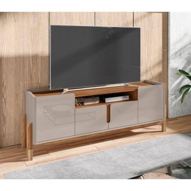 Imagem de Rack Lizz 1.90 Off White/Cedro - Casa D Móveis