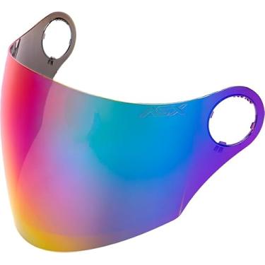 Imagem de Viseira para Capacete Aberto ASX City Air Revo Fumê Rainbown