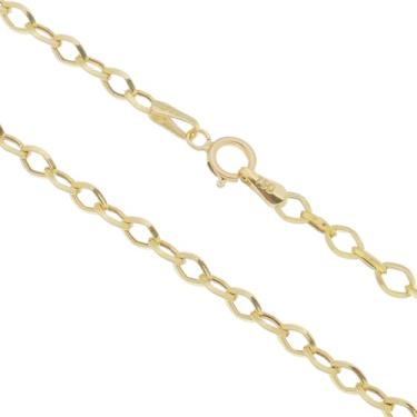 Imagem de Gargantilha Corrente Feminina Balão 45cm Ouro 18k 750 Amarelo