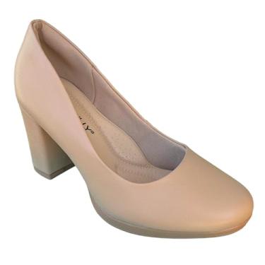 Imagem de Piccadilly, Sapato Scarpin Fem Piccadilly Napa Nude Claro 130185-341 Tamanho:34;Cor:Nude