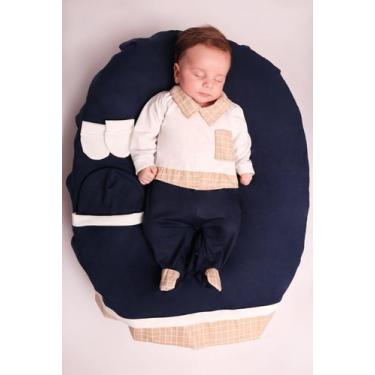 Imagem de Saída Maternidade Menino Léo 04 Peças Roupas de Bebê - João e Maria En