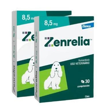 Imagem de 2 Zenrelia 8,5mg Dermatológico Elanco Para Cães - 30 Comp