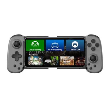 Imagem de Controle de telefone sem fio para iPhone/Android, controle de jogo móvel com joystick Hall, adequado para jogos Xbox Cloud, PS Remote Play, Steam Link, Call of Duty e mais - cinza