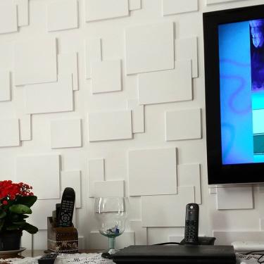 Imagem de Revestimento Poliestireno Quadratto - Kit 10m² | 40 Placas