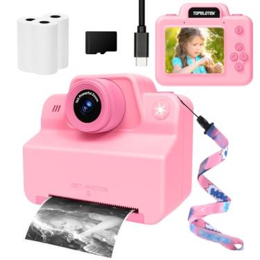 Imagem de Câmera instantânea infantil imprime fotos instantaneamente, câmera de brinquedo que imprime imagens, câmeras de impressão instantânea, presente para meninas e meninos de 3 a 12 anos (rosa)