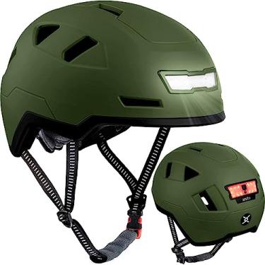 Imagem de XNITO Capacete de bicicleta com luzes LED – Capacete de bicicleta urbano para adultos, homens e mulheres – Certificado duplo CPSC e NTA-8776 – E-Bikes, Scooters, One Wheel, Commuter, Mountain