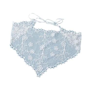 Imagem de Bandana De Renda Floral Branca, Faixa De Cabeça De Verão Para Mulheres