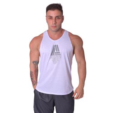 Imagem de Regata PV Masculina Insanity Never Give Up, P, Branco