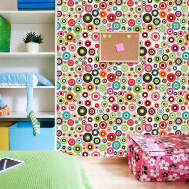 Imagem de Papel de Parede Adesivo - Círculos - 004ppt - Allodi