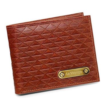 Imagem de Carteira Masculina De Couro Slim Para Cartões Cnh Cédulas - Le Voyage