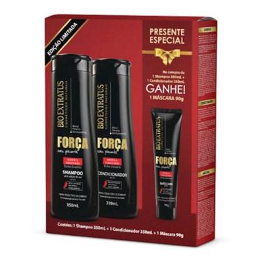 Imagem de Bio Extratus - Kit Força c/ Pimenta Shampoo+Condicionador+Máscara
