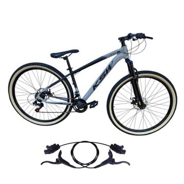 Imagem de Bicicleta Ksw Xlt Aro 29 24v Freios Hidraulicos Profissional Pneu Faixa Amarelo-Unissex