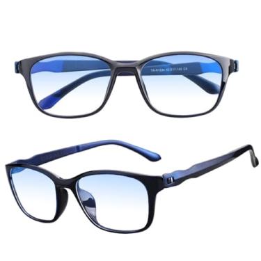 Imagem de Óculos Anti Luz Azul Confortável Leve TR90 Bloqueador Blue Ray Sem Grau Celular Blocker Proteção Contra os Raios Azuis Telas Computador TV Matte Blue + Estojo com forro Duplo DAFALUI
