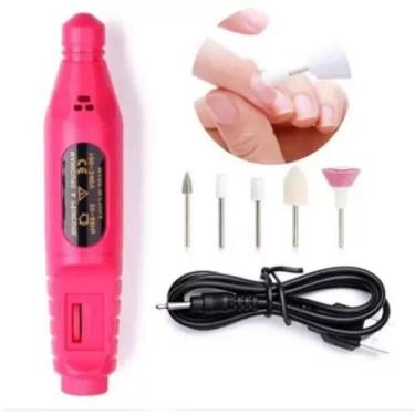Imagem de Lixadeira Lixa Unha Gel Elétrica Manicure Pedicure Portátil - Home Goo
