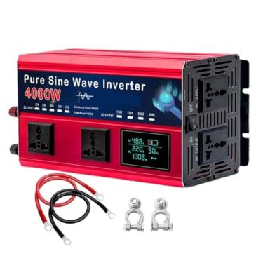 Imagem de 60v to 110v,Inversor de energia solar versátil, inversor de onda senoidal pura 12 V -72 V CC para 110 V 220 V CA, conversor com 5 saídas CA, display LCD para (4000 W)