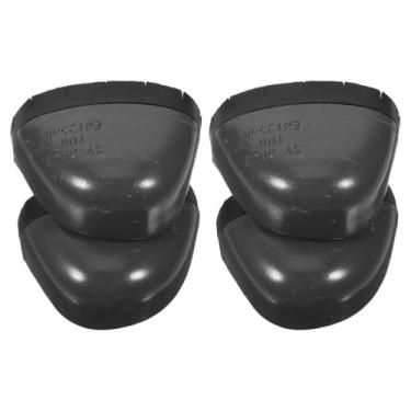 Imagem de GLEAVI Biqueira de aço para sapatos: 2 pares de protetores de sapato de metal com borda de borracha para homens e mulheres para botas de trabalho calçados de segurança