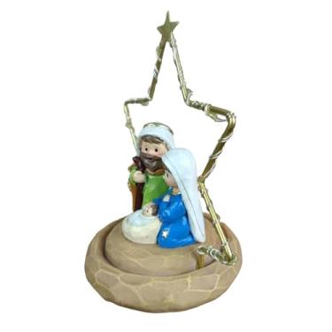 Imagem de WeiLaiKeQi Presépio de Natal, Estatueta de Presépio da Sagrada Família, Escultura Religiosa, Estátua de Resina para Interior