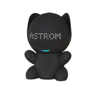 Imagem de Suporte De Mesa Gato Gatinho Alexa Echo Dot 5 ou 4 (Preto)