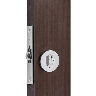 Imagem de Fechadura Rolete Externa Roseta Redonda Cromado - União