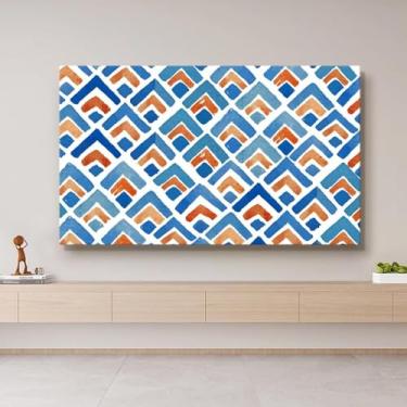 Imagem de Capa contra poeira para TV interna de 32 a 80 polegadas Protetor de tela LCD/LED elástico antiderrapante resistente a arranhões, ajuste universal, pendurar/desktop/TVs curvas, capa decorativa