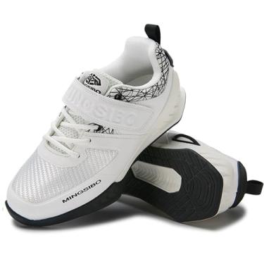 Imagem de Tênis masculino para halterofilismo – estabilidade de nível profissional para agachamentos e levantamento terra – aderência de alta tração, suporte de arco – calçado para levantamento de peso e