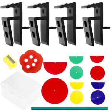 Imagem de KHZSPP Conjunto de gabaritos de carpintaria, para carpinteiros, marcenaria, móveis (pacote com 17)