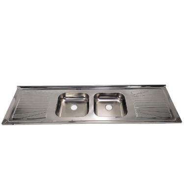Imagem de Pia de Cozinha Inox Cuba Dupla 180 x 52cm - FABPIA01170101 - FABRINOX