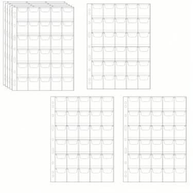 Imagem de YVYAVGE 240 bolsos para colecionadores – 8 folhas de plástico com 9 furos padrão, capas protetoras para todos os suprimentos de coleção de moedas